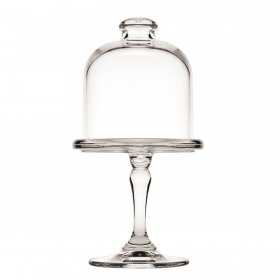 Platou servire cu picior si capac Mini Pasabahce Patisserie 10 cm