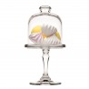 Platou servire cu picior si capac Mini Pasabahce Patisserie 10 cm 