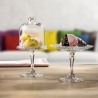 Platou servire cu picior si capac Mini Pasabahce Patisserie 10 cm 