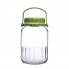 Borcan sticla cu capac verde Pasabahce Harvest 3 L 