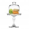 Platou servire cu picior si capac Mini Pasabahce Patisserie 11 cm 