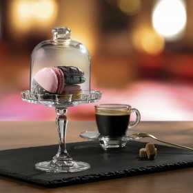 Platou servire cu picior si capac Mini Pasabahce Patisserie 11 cm