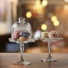 Platou servire cu picior si capac Mini Pasabahce Patisserie 11 cm 