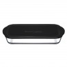 Vas rectangular din sticla termorezistenta cu capac plastic negru Pasabahce Borcam 3850 ml 