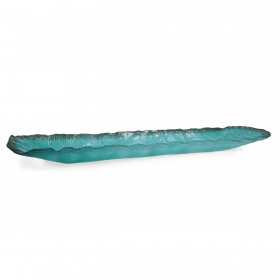 Platou dreptunghiular sticla Pura Sangre Murano Turquoise 123x40x10cm