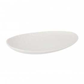 Platou oval portelan alb Viejo Valle Laurisilva 36x20x4 cm