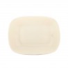 Platou rectangular portelan Gural Enternasyonel Ivory 14x10 cm 