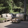 Set mobilier terasa, polipropilena, Keter, colectia Elements, pentru gradina sau foisor, cu masuta, 1 canapea, 2 scaune, 5 locuri, culoare bej, rezistent la UV