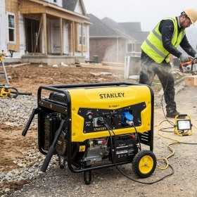 Generator pe benzina Stanley, monofazic, 7.5 kW, cu AVR, profesional - SG7500B-1