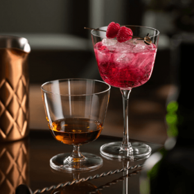 Set 6 pahare short cocktail Pasabahce Bargiani Nude 320 ml