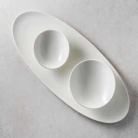 Platou oval portelan Fine2Dine Chic Contour 40.5x17 cm