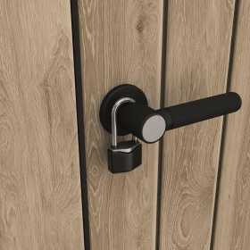 Dulap exterior gradina, din compozit DecoCoat, pentru unelte si accesorii, bej, 2 rafturi, Keter Signature, 140 x 736 x 1704 cm, cu podea, 2 usi, 1400 L, rezistent la intemperii