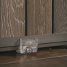 Ghiveci exterior, patrat, maro nuc, polipropilena, Keter Deco, imitatie lemn, cu dop de drenaj, pentru gradina, terasa sau balcon, rezistent UV, 45.5x45.5x55 cm