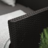 Set mobilier gradina si terasa, imitatie ratan, Keter Marie, cu masuta Orlando, 2 fotolii, 1 canapea, 4 locuri, culoare grafit, rezistent UV si intemperii, usor de asamblat 