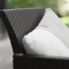 Set mobilier gradina si terasa, imitatie ratan, Keter Marie, cu masuta Orlando, 2 fotolii, 1 canapea, 4 locuri, culoare grafit, rezistent UV si intemperii, usor de asamblat 