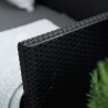 Set mobilier de gradina, grafit, polipropilena, Keter Marie, pentru terasa, fara masa, 1 canapea, 2 fotolii, aspect ratan, rezistent UV 