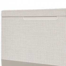 Set mobilier de terasa, aspect iuta, Keter Scandi, pentru gradina sau foisor, cu masuta depozitare, 1 canapea, 2 fotolii, 4 locuri, culoare bej, rezistent UV