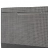 Set mobilier de terasa, aspect iuta, Keter Scandi, pentru gradina sau foisor, cu masuta depozitare, 1 canapea, 2 fotolii, 4 locuri, culoare grafit, rezistent UV 