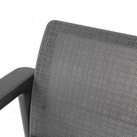 Set mobilier de terasa, aspect iuta, Keter Scandi, pentru gradina sau foisor, cu masuta depozitare, 1 canapea, 2 fotolii, 5 locuri, culoare grafit, rezistent UV