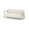 Set mobilier de terasa, aspect iuta, Keter Scandi, pentru gradina sau foisor, cu masuta depozitare, 1 canapea, 2 fotolii, 5 locuri, culoare bej, rezistent UV 