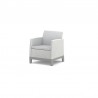 Set mobilier terasa, gradina, Keter Scandi, material polipropilena, imitatie iuta, culoare gri, cu masuta depozitare, 1 canapea, 2 fotolii, 5 locuri, cu perne, usor de asamblat 