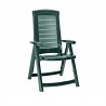 Scaun gradina, plastic, Keter, Aruba, verde inchis, pliabil, rezistent UV, dimensiuni 61x72x110 cm