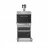 Cuptor si grill profesional pe carbuni Pujadas Premium 90 Black 
