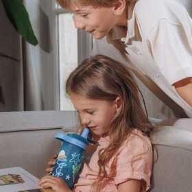 Sticla plastic diverse culori Sistema Easy Sip Kids 500 ml