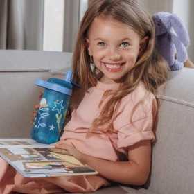 Sticla plastic diverse culori Sistema Easy Sip Kids 500 ml
