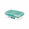 Cutie alimente din plastic compartimentata Sistema Stax To Go 2.2 L 
