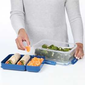Cutie alimente din plastic compartimentata Sistema Stax To Go 2.2 L