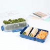 Cutie alimente din plastic compartimentata Sistema Stax To Go 2.2 L 
