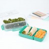 Cutie alimente din plastic compartimentata Sistema Stax To Go 2.2 L 