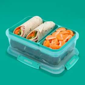 Cutie alimente din plastic compartimentata Sistema Stax To Go 2.2 L