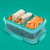 Cutie alimente din plastic compartimentata Sistema Stax To Go 2.2 L 