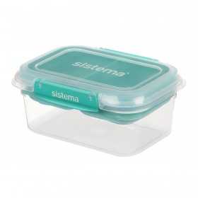 Cutie alimente din plastic compartimentata Sistema Stax To Go 1 L