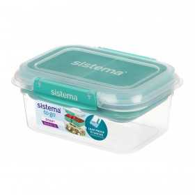 Cutie alimente din plastic compartimentata Sistema Stax To Go 1 L
