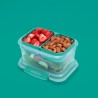 Cutie alimente din plastic compartimentata Sistema Stax To Go 1 L 