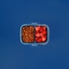 Cutie alimente din plastic compartimentata Sistema Stax To Go 1 L 
