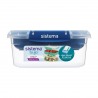 Cutie alimente din plastic compartimentata Sistema Stax To Go 1 L 