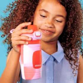 Sticla plastic diverse culori Sistema Soft Grip Kids 473 ml