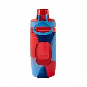Sticla plastic diverse culori Sistema Soft Grip Kids 473 ml