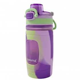Sticla plastic diverse culori Sistema Soft Grip Kids 473 ml