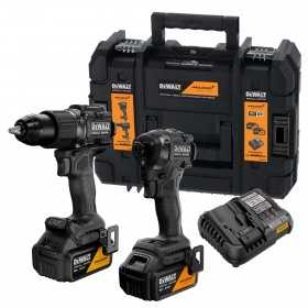Set 2 scule Dewalt, masina de insurubat cu impact si masina de gaurit cu percutie, brushless,...
