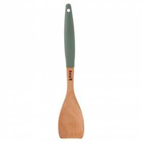 Spatula din lemn de fag cu maner din plastic Fest Green