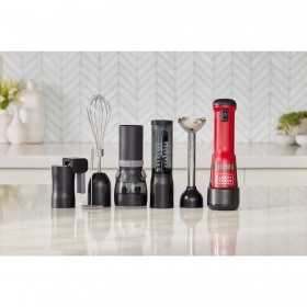 Blender vertical fara fir 6 in 1 rosu Black+Decker BCKM1016KSR 7.2 V
