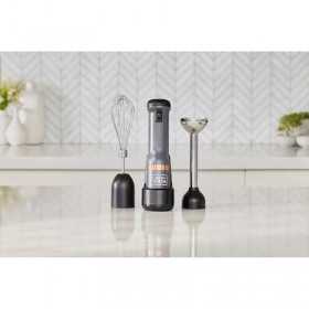 Blender vertical fara fir 2 in 1 gri Black+Decker BCKM1012KG 7.2 V