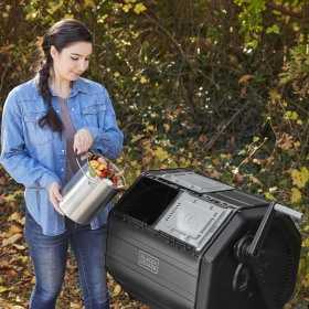 Cutie compostare cu 2 camere Black+Decker BDTCOM01 151 L
