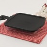 Vas rectangular din sticla termorezistenta cu capac plastic negru Pasabahce Borcam Bake&Keep 3200 ml 
