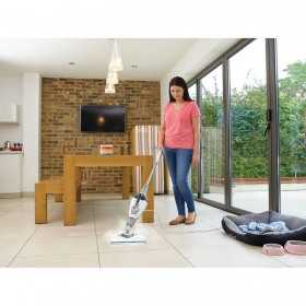 Mop cu aburi 2 in 1 Black+Decker FSMH13E5, 1600 W, cap Delta, 17 accesorii